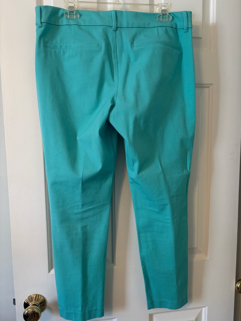 Old Navy Pixie Teal Slim Ankle Pants - Picture 2 of 4